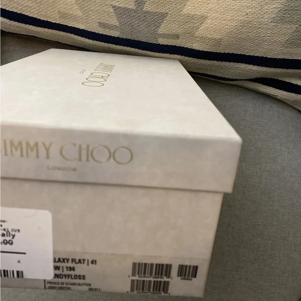 Jimmy Choo galaxy flat pointed bow SIZE 41 NWT - Picture 6 of 10